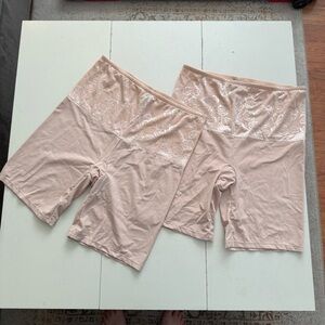 New Set of 2 Torrid Curve High Waist Smoothing Lace Shapewear no tags Nude Lace